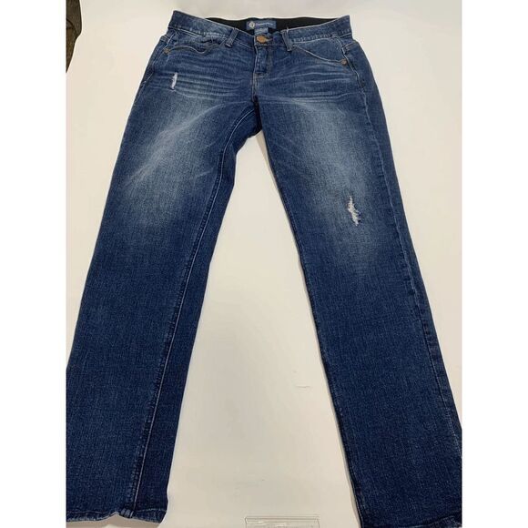Democracy Womens Denim Jeans Low Rise Distressed Blue Size 6 - Picture 5 of 13
